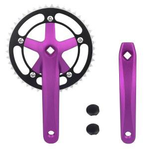 산악 도로 자전거 접이식 사각 변속기용 ZUKKA 크랭크셋 46T 단속 170mm 크랭크 암 테이퍼 115 BCD