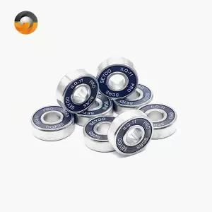 8Pcs 롤러 스케이트 휠 베어링 딥 그루브 608RS ABEC-11 미니어처 볼 베어링 스케이트 보드 용 크롬 스틸