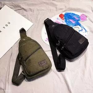 짝꿍닷컴 미니가방 무지 심플 크로스백 낚시가방 힙색 남녀공용 R03W9E4244