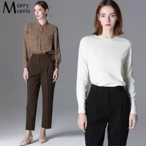 [르오트] 모던 스트라이프 원턱 팬츠