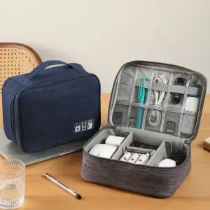 케이블 파우치 보조배터리 충전기 여행용 외장하드 USB 이어폰 멀티 다용도 방수 수납 정리 보조