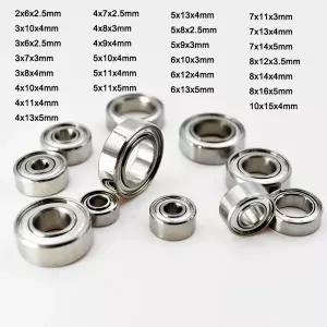 스테인레스 하이브리드 세라믹 볼 베어링 보어 2mm 3mm 4mm 5mm 6mm 7mm 8mm 10mm ZZ 차폐 낚시 릴 미니 베