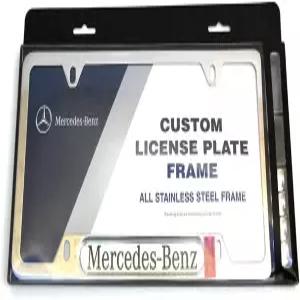 메르세데스 벤츠 Q6880086 광택 스테인리스 스틸 번호판 프레임
