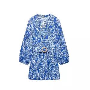 원피스 여름 여친 자수 셔츠형 아이템 정장 벨트 출근룩 고급 프린트 SPO마켓2