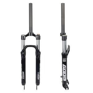 MEGHNA 자전거 서스펜션 프론트 포크 알루미늄 합금 경량 에어 스트레이트 튜브 26 / 27.5 29 인치 산악 디스크 브레이크 28.6mm 스레드리스