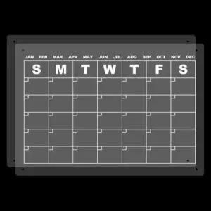 [문구/오피스] 무지 일정 투명 아크릴 자석 보드 세트 월간 계획표