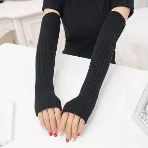 암워머 롱골지핸드워머 팔토시 겨울 니트워머 방한 장갑