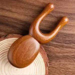 두피괄사마사지 두피 얼굴 괄사 스틱 우드 마사지 빗 A타입 M12664