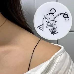 투명끈 얇은 어깨끈 실끈 블랙 누드끈 투명끈 누드끈 어깨끈 패션끈