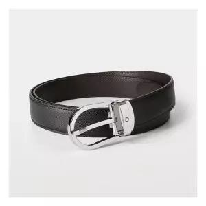 몽블랑 리버시블 남성 레더 벨트 113834
