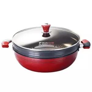 찜기 키친아트 찜냄비 경질 찜솥 채반 찜통 2단 32cm 곰솥냄비