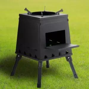 캠핑용화목난로 불멍 캠핑화로대 해피캠핑 접이식 화목난로 장작스토