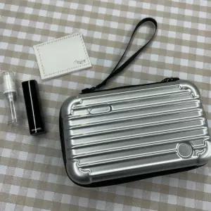 여행용 미니 하드캐리어 파우치 가방 실버 캐리어파우치 하드캐리어파우치