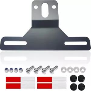 BGGTMO 트레일러 번호판 홀더 브래킷 UTV ATV 트럭 RV 보트용 스테인리스 스틸 금속 자동차 태그 프레임