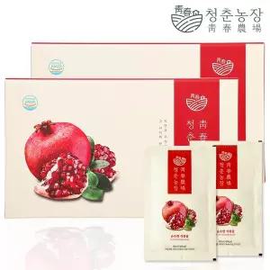 청춘농장 건강식품관 100% 석류즙 2박스 총 60포
