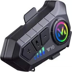 BTQILYOO Y10 오토바이 헬멧 블루투스 헤드셋 5.3 헤드폰 스마트 노이즈 감소 하이파이 수준 음질 IPX6