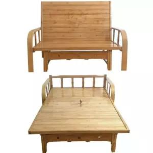 대나무 접이식 침대 간이 낮잠 08x88m 폴딩 평상 베드 옥상