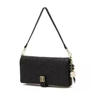 [백화점 정품] 26년SALE 닥스 DAKS (쇼핑백동봉) 엠블 블랙 DD로고 소가죽 핸드폰케이스 겸 지갑 DCHO6E631