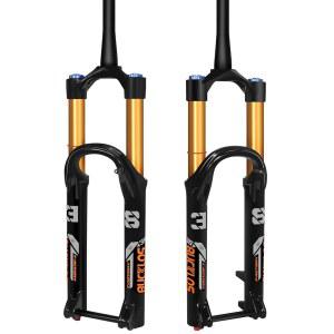 벅로스 팩토리 38 27.5 / 29 인치 110 15mm 부스트 다운힐 테이퍼 에어 서스펜션 포크, 180mm 트래블 38mm 이너 튜브 스루 액슬 리바운드 조정 디스크 브레이크 프론트 산악 자전거 AM DH 장착.