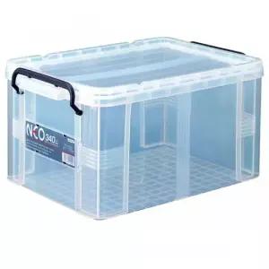 플라스틱 투명상자 리빙박스 옷보관함 네오박스340 정리함