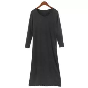 LEA-B184 3색 왕스판 롱원피스