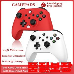 2.4G 무선 게임패드 Xbox One 시리즈 S X 콘솔 윈도우 7 8 10 PC용 듀얼 진동/6축 멀티 컨트롤러