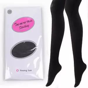 겨울철 두껍고 따뜻한 여자 스타킹 유발 재색