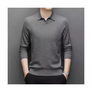 남친 니트 댄디 긴팔 칼라 티 칼라넥 춘추 M스포3