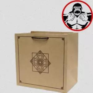 무지쇼핑백 튼튼 쇼핑백 크라 전통도시락 27 17 1묶음100장 26cm