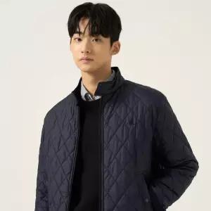 [백화점 정품] 빈폴 멘 다이아 패딩 해링턴 자켓 재킷 - 블랙 (BC5938EP25)