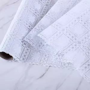 항균 레이스 식탁보 매트커버 화이트 센터로즈 L GD-531