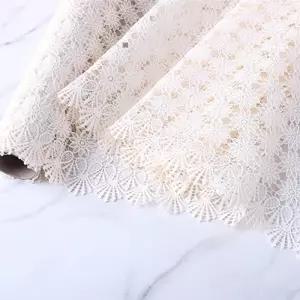항균 레이스 식탁보 매트커버 아이보리 플라워 L GD-502