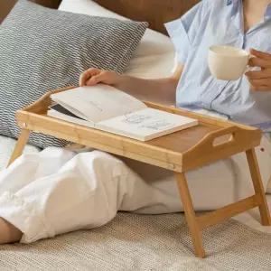 원목 쟁반 접이식 베드 트레이 미니 우드 좌식 테이블
