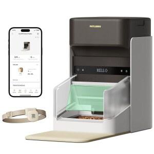 PETLIBRO 업그레이드 RFID 자동 고양이 사료 공급기, 5G Wi-Fi 반려동물 라이트 칼라 태그를 사용한 3L 공급기 앱 제어, 태그 활성화 한 개 디스펜서 1-10 식사