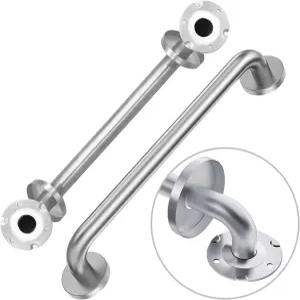 핸디캡 그랩 바 노인용 16인치 샤워 2팩 욕조 및 스테인리스 스틸 ADA 304개 화장실 안전 핸들 장애인용