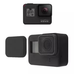 [골드스마일]고프로 7 6 5 호환 액션캠 실리콘 보호 케이스 고무 렌즈캡 세트