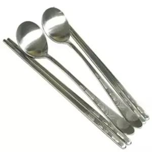 저분 키친아트 수저 세트 숟가락 젓가락 커트러리 꽃 10개 수저젓가락세트