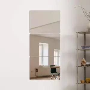 아크릴벽거울 현관거울 인테리어거울 부착거울 직사각 화장대 벽 인테리어 포인트 부착식 거실