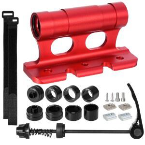 자전거 퀵 릴리스 프론트 포크 마운트 - 4개의 어댑터, 카 루프 또는 트렁크 설치 거치대가 있는 스루 액슬 캐리어 랙 블록 트럭 밴용 거치대