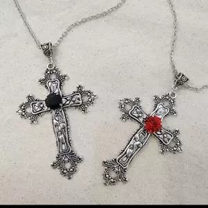 [하프클럽/]빈티지 십자가 액세서리 엔틱 큐빅 목걸이 패션
