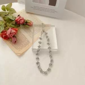 [하프클럽/]실버 체인 꼬임 매력적인 여성 여름 얇은 목걸이