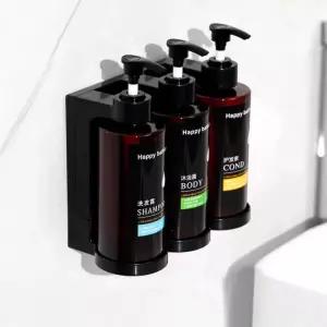 호텔 및 샤워 젤 별도의 병 벽걸이형 펀칭 없음 손 소독제 상자 수동 비누 디스펜서