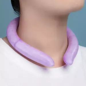 ( )EAS 원킬쿨샷 아이스 넥쿨러 여름 냉감 얼음스카프 퍼플