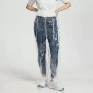 (색상 색상/바지투명)일회용 비닐 낚시 캠핑 방수 우비바지 팬츠 투명