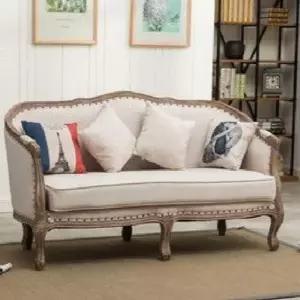 엔틱쇼파 프렌치 3인용 2인 라운지 패브릭 엔틱 벨벳 거실