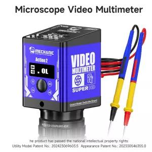 MECHANIC Action 2 현미경 비디오 멀티미터 1080P HD 테스터 전화/태블릿/노트북 수리를 위한 고정밀 측정
