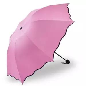 가벼운 차단 양우산 자외선 미니 비오면 암막 여성용 접이식 우산 플라워 양산 꽃무늬 나타나는