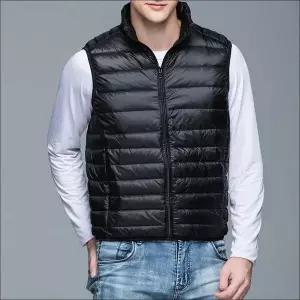 (스타일하우스)등산복 아웃도어 남성용 2컬러 경량 패딩조끼 베스트 등산조끼