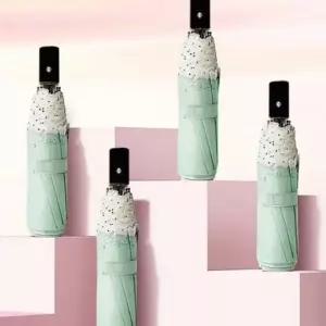 D 자외선 햇빛 UV 차단 암막 양산 자동 우산 3단