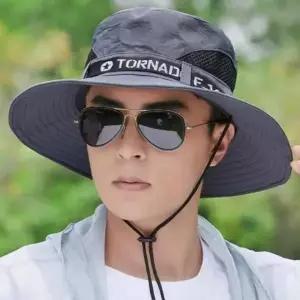 남성 모자 햇빛차단 시원한 통기성 끈조절 자외선차단 낚시 메쉬 여름 등산 벙거지 캠핑용 아웃도어 사파리